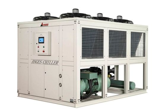 주문 PLC 85hp 공기로 냉각 된 스크루 냉장기 포장 생산 라인 online manufacture