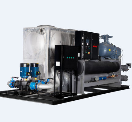 주문 160HP 통합된 수냉각（의） 스크류형 냉각장치 R22 Refrigerant、 online manufacture