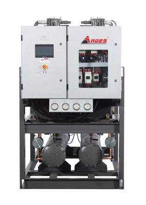주문 50hp 산업용 물 냉장고 통합 시스템 반 гермети적 나사형 online manufacture