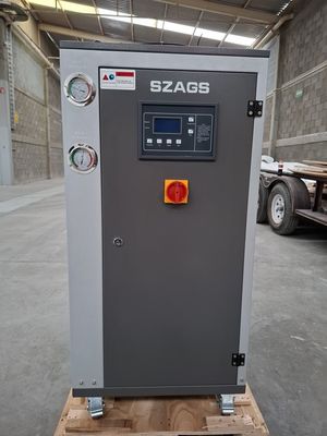 주문 5HP 산업용 물 냉장고 플라스틱 가공 5RT 공기 냉장기 의약품 화학 냉각 구리 튜브 콘덴서 online manufacture