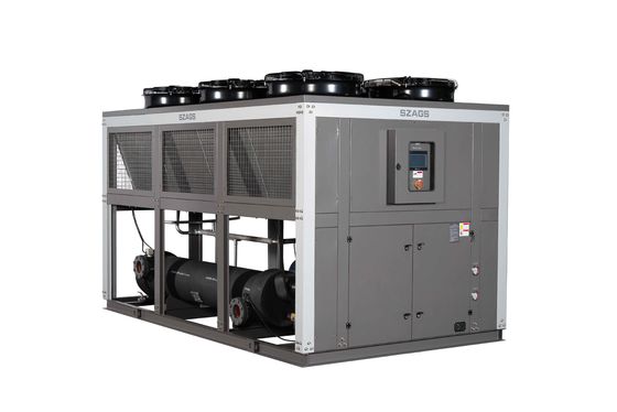 주문 고효율 공기 냉각 스크루 냉장고 100HP 더블 압축기 CE ISO9001 online manufacture