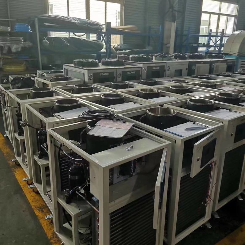 30HP 공기 냉각 스크루 냉장기 인쇄 및 BOPP 필름 라미네이션 라인을위한 산업 프로세스