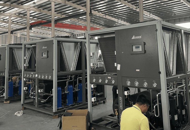 40HP 공기로 냉각 산업용 물 냉장기 포장 기계, 40TR 물 냉각 산업 공정 냉장기
