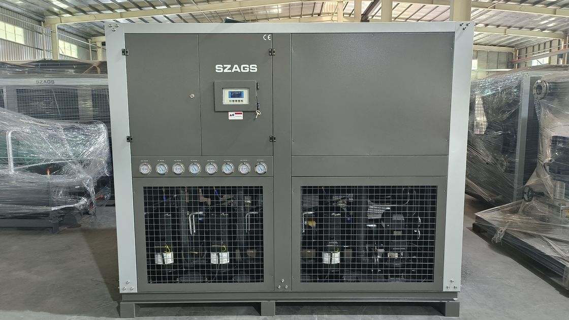 고효율 40HP 산업용 물 냉각기 130 KW 스롤 물 냉각기 주사 기계