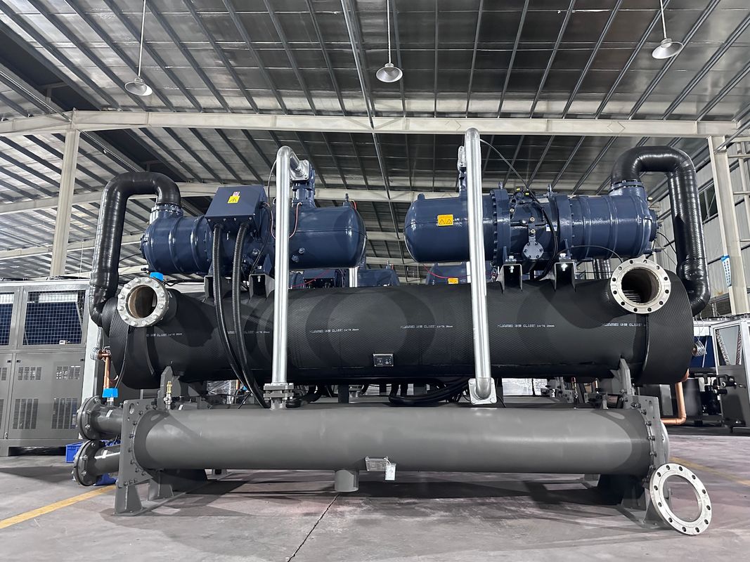 200HP 산업용 물 냉각 스크루 냉장고 2 압축기 시스템 냉각 솔루션