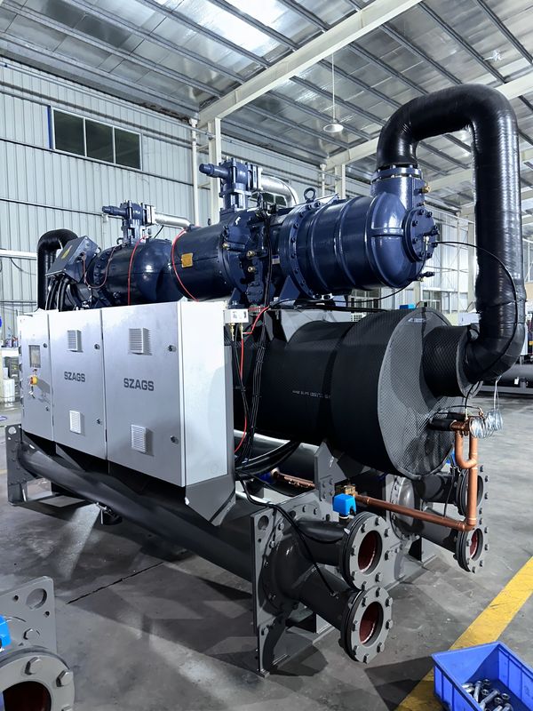 200HP 산업용 물 냉각 스크루 냉장고 2 압축기 시스템 냉각 솔루션