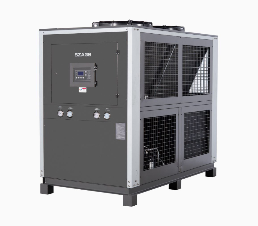 20HP 공기 냉각 글리콜 냉장기 에너지 효율적인 스크롤 타입 압축기 주사형 기계용 산업 냉장기
