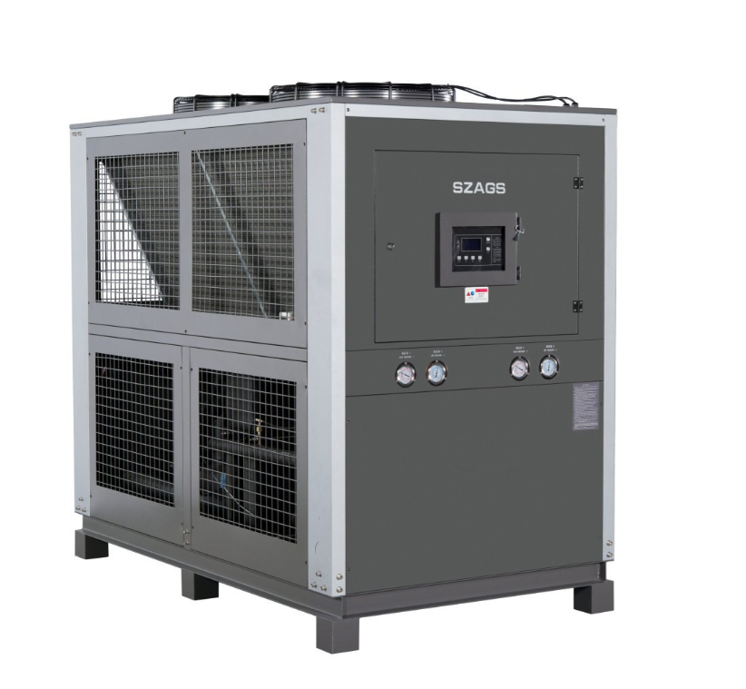 20HP 공기 냉각 글리콜 냉장기 에너지 효율적인 스크롤 타입 압축기 주사형 기계용 산업 냉장기